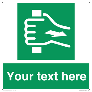 Custom Pull Bar Sign